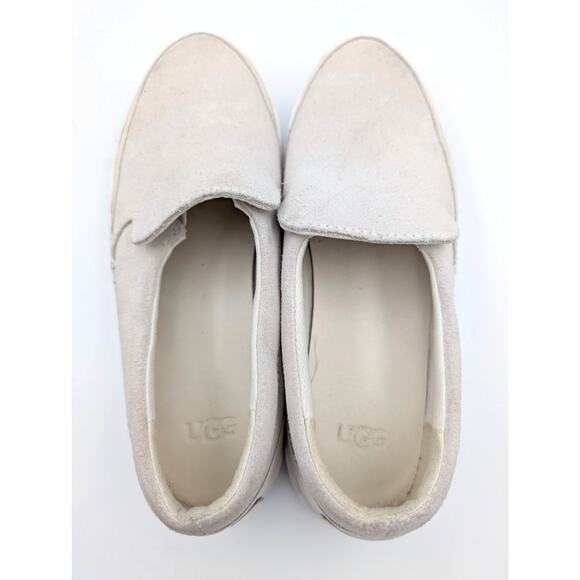UGG Zilo Slip On Comfort Sneakers Shoes Women's Beige/White Size US7 EU38 - Picture 9 of 9
